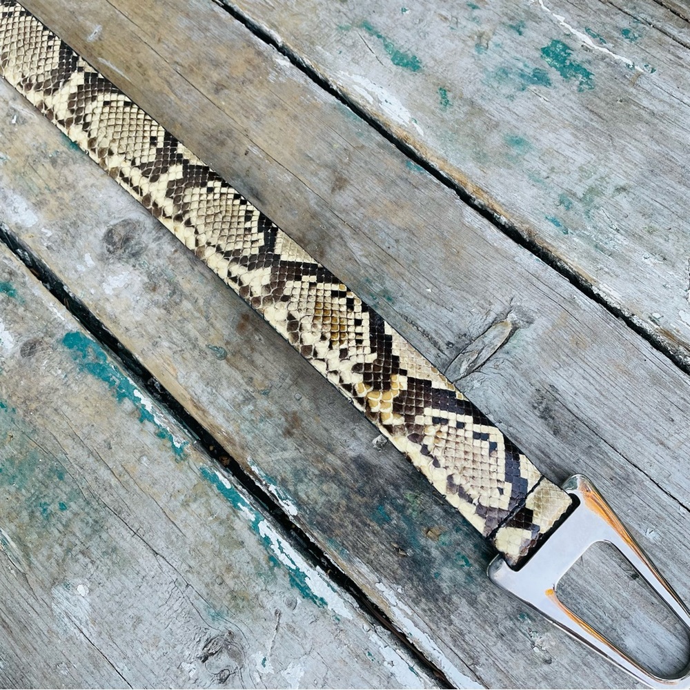 WCM Python leather Adjustable belt - Picture 13 of 16